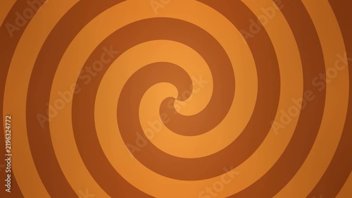 Warm honey orange retro rotating spiral animation looping backdrop
