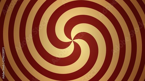 oriental red and gold hypnotic swirling background video loop