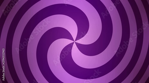 Groovy purple seamless rotating spiral hallucination background loop