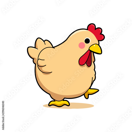Cute Yokohama Chicken Clipart 05