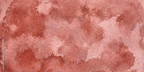 Rusty Hue Abstract Watercolor Texture A close-up of an abstract watercolor painting in a rusty hue, featuring organic shapes and textures that evoke a sense of rustic elegance and artistic depth.