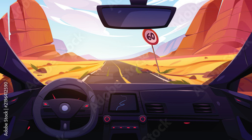 car on the road