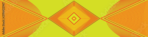 Design Solaris Diamond Nexus features a bold geometric pattern with vibrant colors in a symmetrical layout