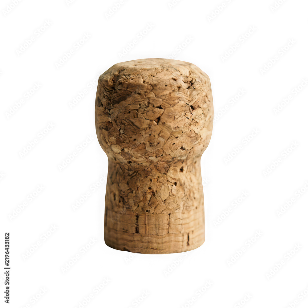 Fototapeta premium Champagne cork isolated on transparent background