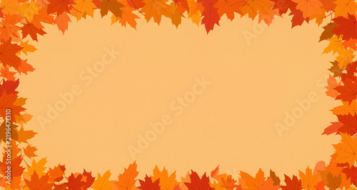 simple minimalist autumn fall vector design illustration background with autumn leaf theme design. for banner, poster, social media, promotion
