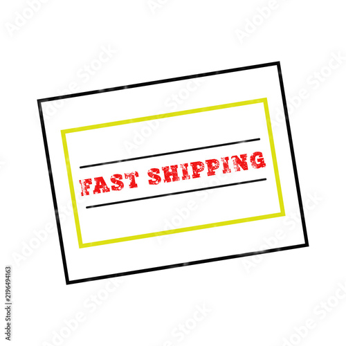 Distressed Fast Shipping Stamp for E Commerce