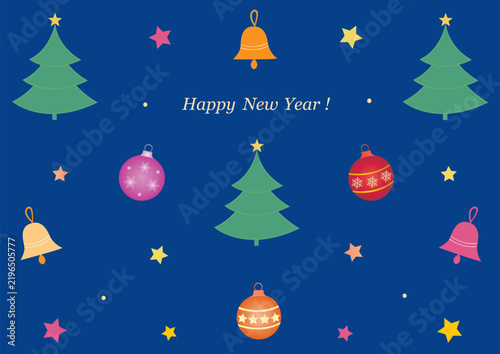 Happy New Year 2027 background for greeting cards, party invitations, packaging, children's party decor and marketing materials. Flat vector illustration