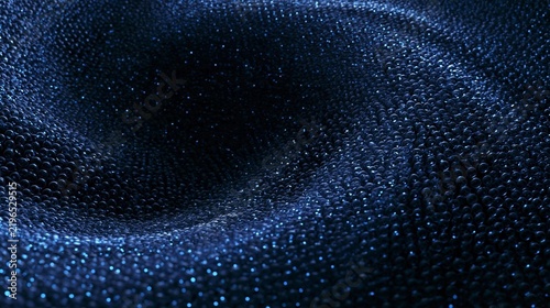 Close-up of a dark blue background with small white dots scattered across it. the dots are arranged in a circular pattern, creating a sense of depth and dimension.