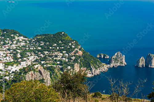 the Capri di Faraglioni  - rock formations off the coast of Capri island