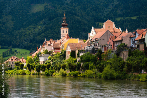 Frohnleiten Old Town View Across Mur River