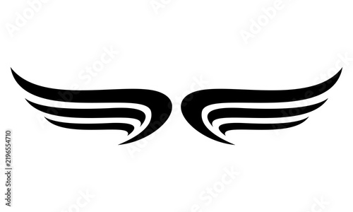 black wings icon logo
