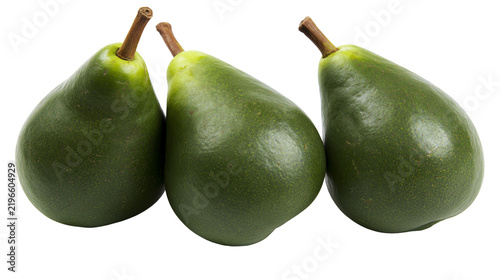 Фотография Isolated fresh green avocados