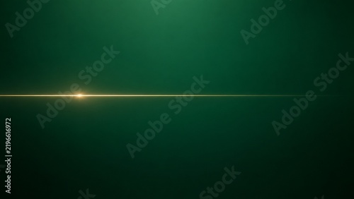 Luxury Emerald Green Background with Thin Gold Light and Copy Space - Horizontal