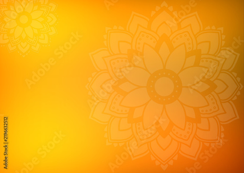 abstract background with yellow flowers