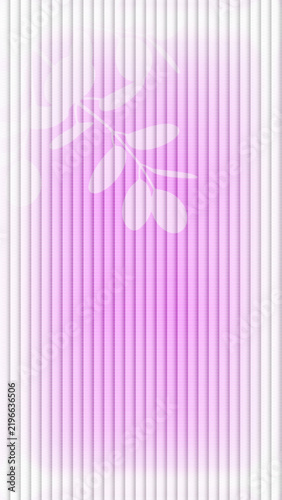 Abstract background with vertical stripes and a subtle olive branch silhouette in soft pink