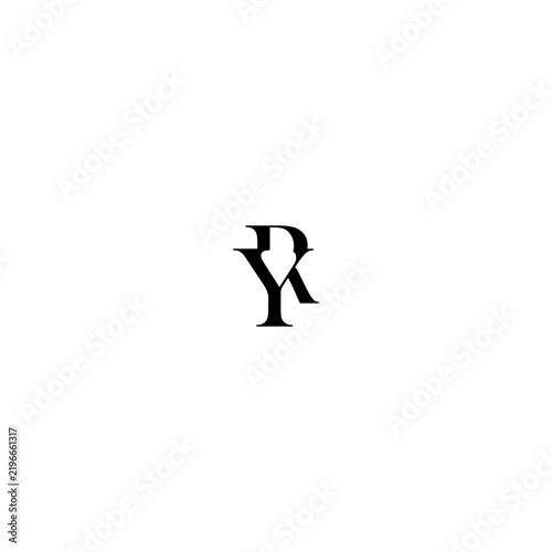 y r letter vector idea logo design