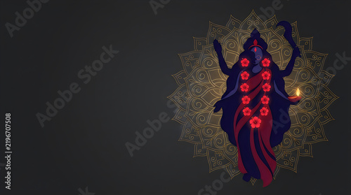 Mystical goddess with glowing red chakra points Vector