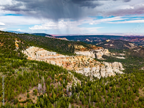 Panoramic aerial view of Boulder Mountain along Scenic Byway 12