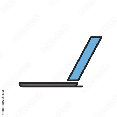 Simple laptop icon