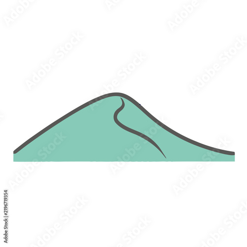 Stylized Dune with Shadow Lines