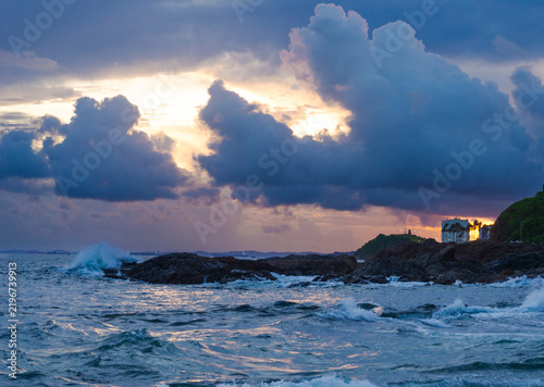 Fotografie View of Ondina Beach in Salvador, Bahia, Brazil