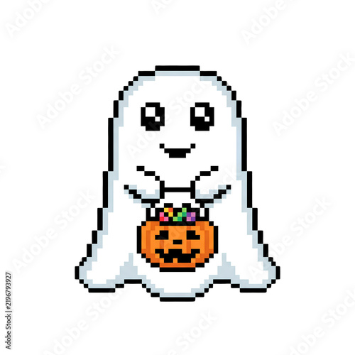 Halloween Pixel Art Clipart Collection
