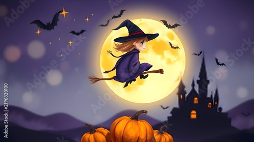 halloween background with pumpkin