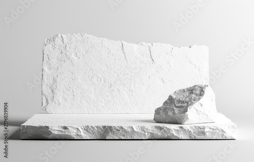 Innovative object placement emphasizing minimalist aesthetics.