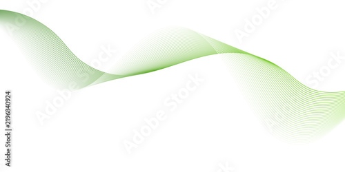 Abstract green waves background, Abstract green wavy lines. Colorful vector background.green wave melody lines on white background,Abstract green wave lines pattern background. green wave lines frame,