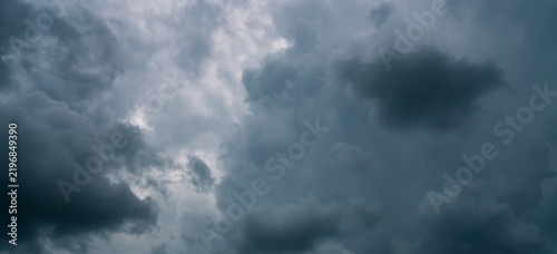 Принти на полотні Dark dramatic sky and clouds