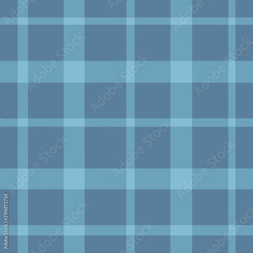 Blue plaid seamless pattern with a classic checkered textile design