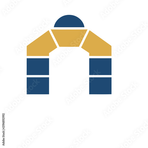 Abstract Archway with Dome