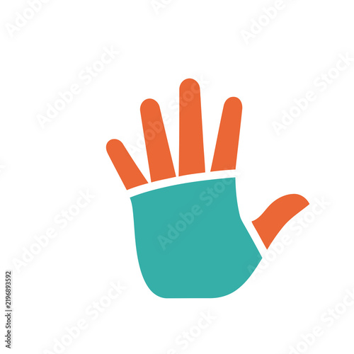 Stylized hand icon