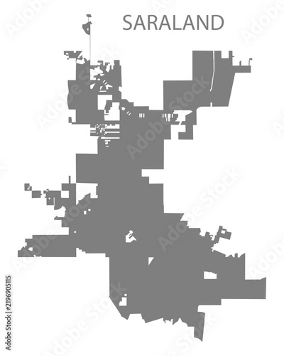 Saraland City Map, Alabama, USA