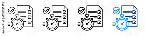 Fast Approval Icon Different Style Outline Collection Set.