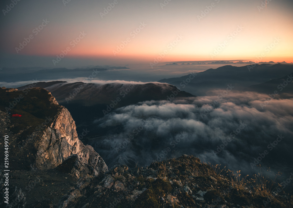 Obraz premium Dolomites mountain landscape in Val Gardena, South Tyrol, Italy