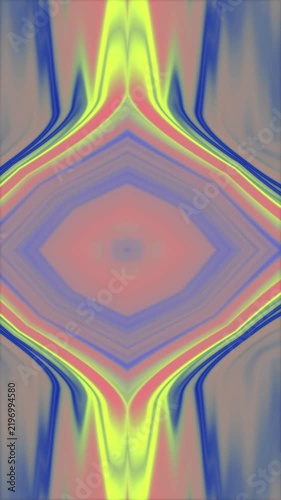 Abstract symmetrical background with flowing colorful lines and soft gradients.