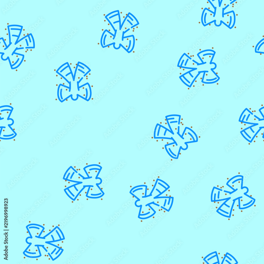 Obraz premium snow angel winter season vector seamless pattern snow angel winter season sign illustration
