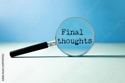 Final Thoughts text on white background