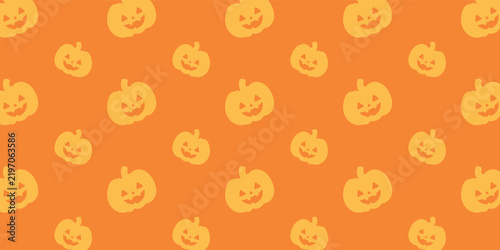 orange pumpkin halloween pattern background