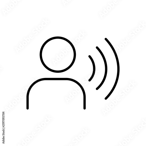 Voice Communication and Speech Icon