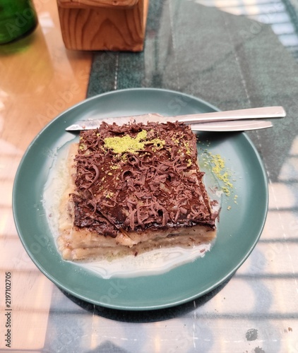 Chocolate cake with chocolate