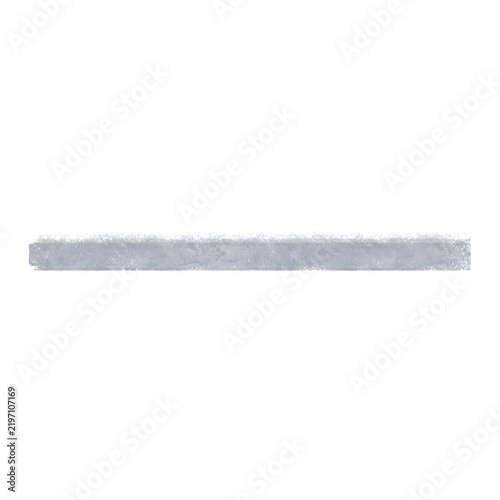 Фотография Hand-drawn grey minus sign symbol, chalk texture, isolated on transparent backgr