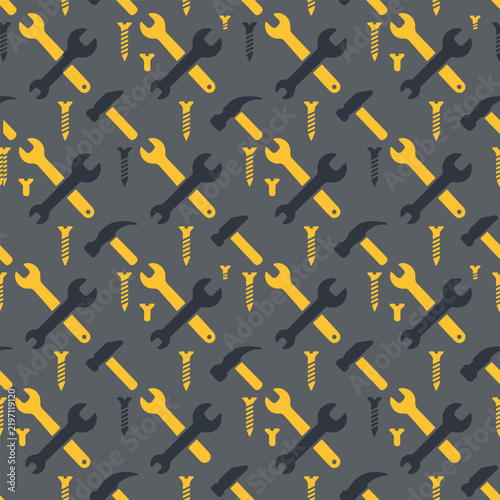 Workshop Tools Repeating Vector Seamless Pattern Background
