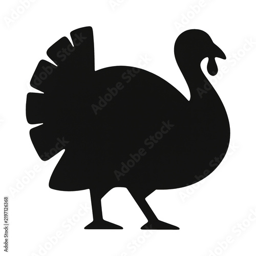 PNG Silhouette turkey illustration design.