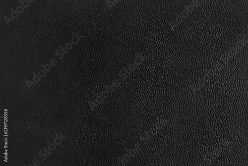 Black leather texture with fine natural grain