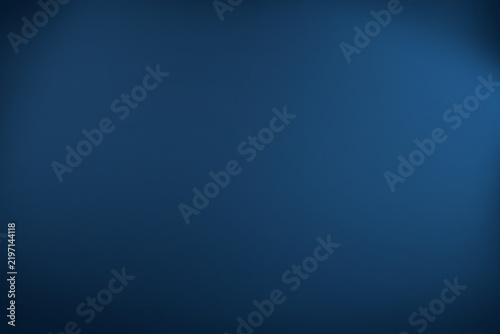 Dark blue abstract background with blurred geometric shapes and soft lighting