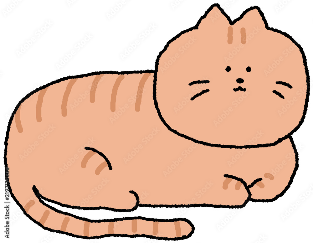 Obraz premium cat character illustration