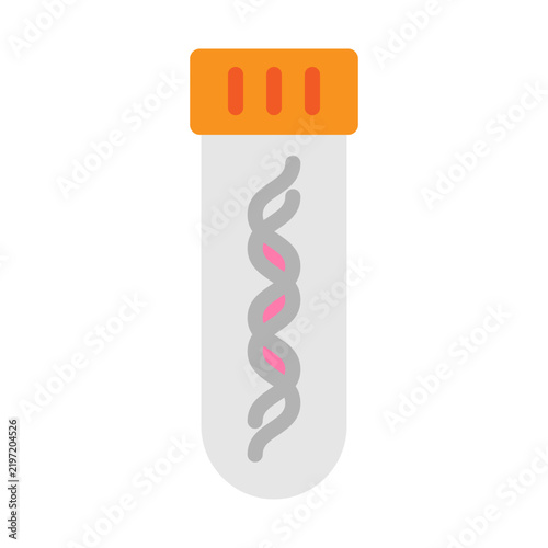 Genetic Testing Vector Flat Icon Design