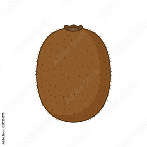 Of a whole fuzzy kiwi fruit icon